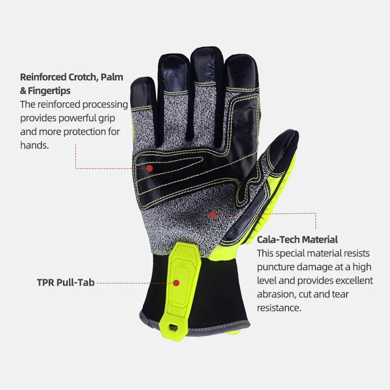 قفازات عمل XYEHS ANSI CUT A5 ل - مراجعة Work Glove Impact وسعره