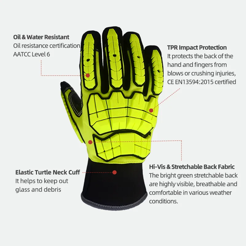 قفازات عمل XYEHS ANSI CUT A5 ل - مراجعة Work Glove Impact وسعره
