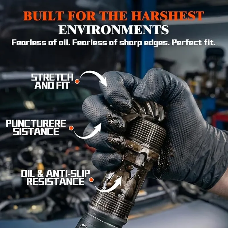 قفازات النتريل الصناعية الثقيل - مراجعة Rubber Glove Cleaning وسعره