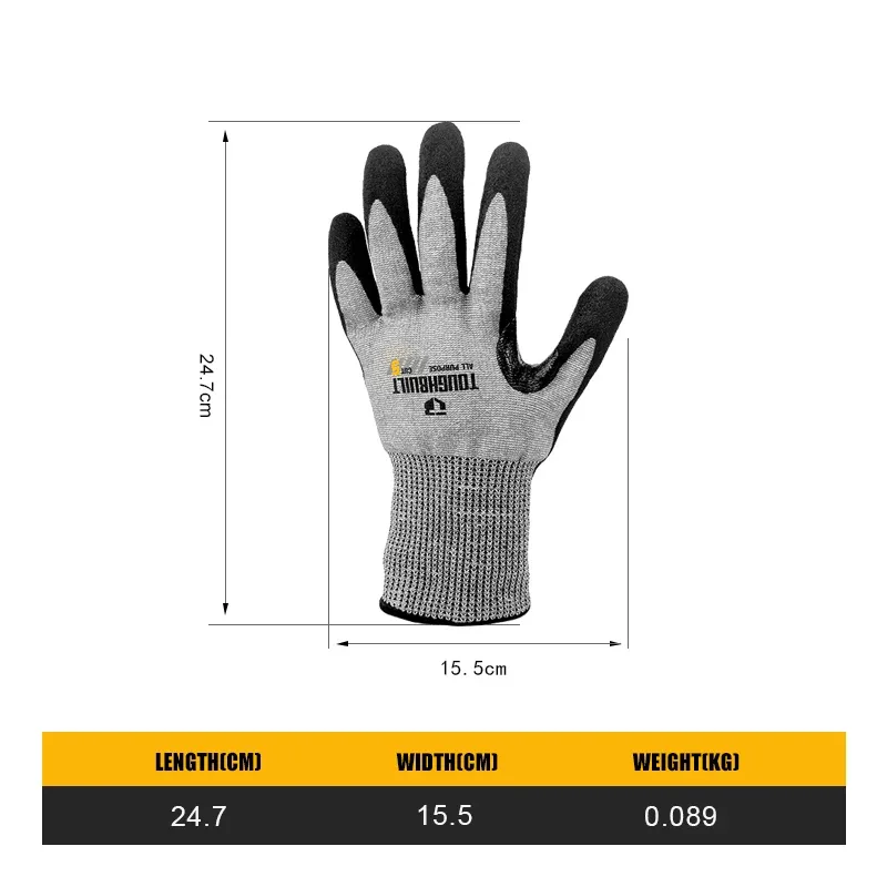 TOUGHBUILT TB-P2-112-5-L النتر - مراجعة Nitrile Mechanic Glove وسعره