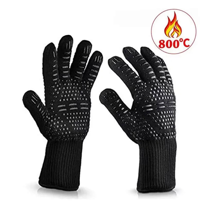 قطعة واحدة قفازات شواء مقاومة  - مراجعة Oven Mitt Silicone وسعره