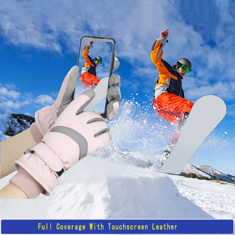 قفازات تزلج YANBIGUO للنساء وا - مراجعة Ski Glove Waterproof وسعره
