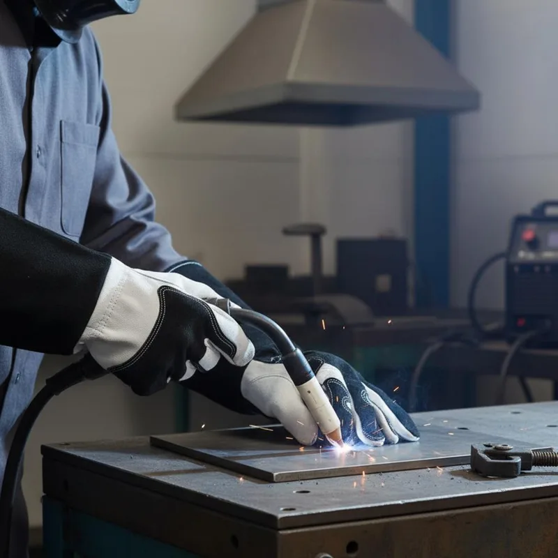 قفازات عمل المعادن TIG بتصميم  - مراجعة Heat Resistant Glove وسعره