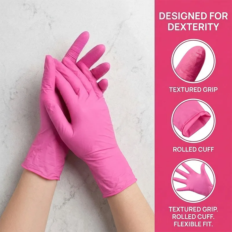 10-100 قطعة من قفازات النتريل  - مراجعة Nitrile Mechanic Glove وسعره