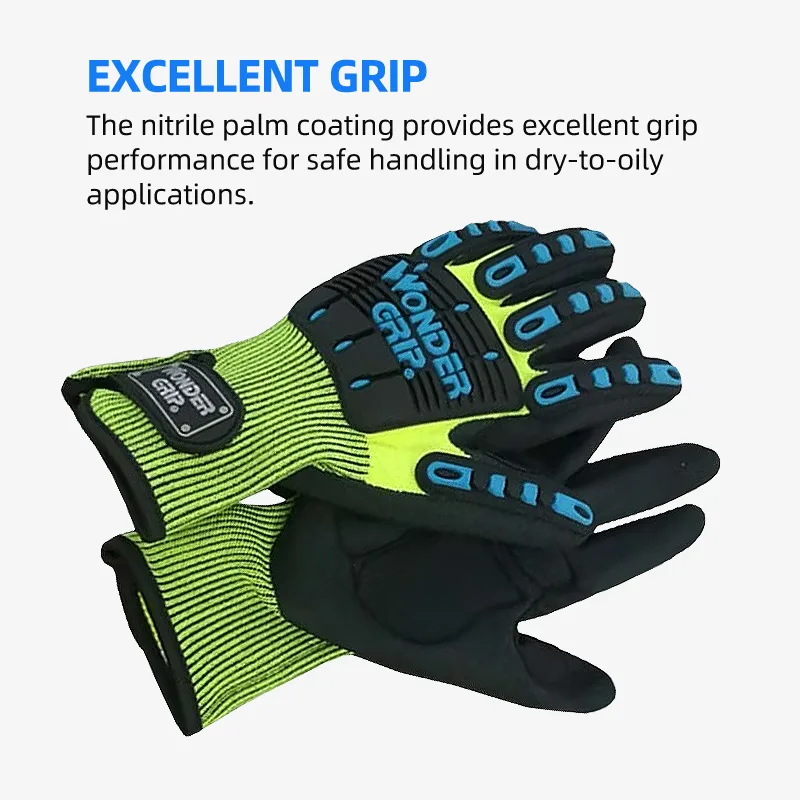 قفازات عمل آمنة بمقبض عجيب ، م - مراجعة Work Glove Impact وسعره