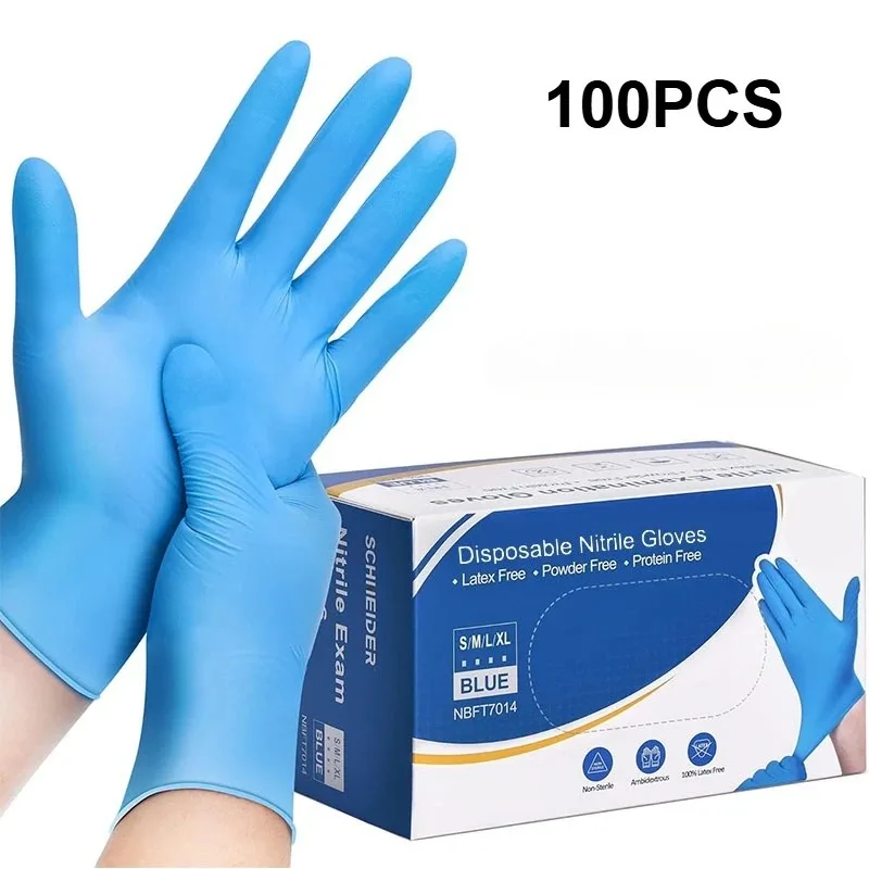 100 قطعة من قفازات النتريل الز - مراجعة Nitrile Mechanic Glove وسعره