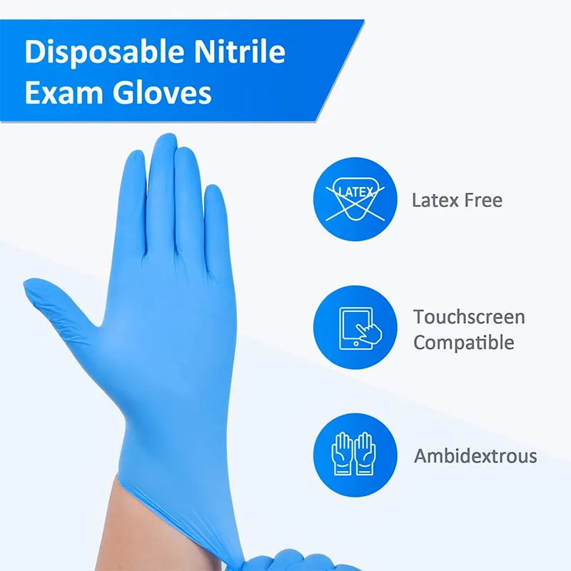 100 قطعة من قفازات النتريل الز - مراجعة Nitrile Mechanic Glove وسعره