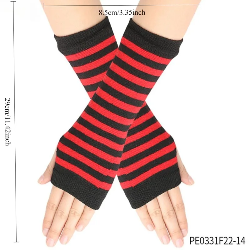 قفازات PESENAR بدون أصابع مخطط - مراجعة Fingerless Glove Knit وسعره