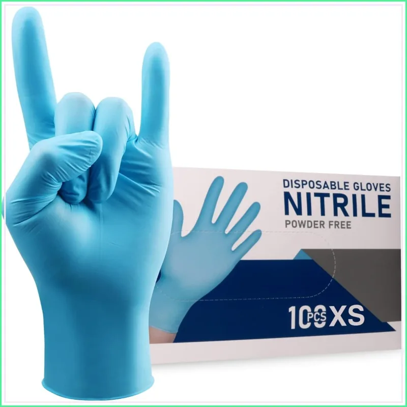 قفازات النتريل أحادية الاستخدا - مراجعة Exam Glove Nitrile وسعره