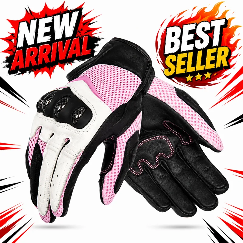قفازات دراجات نارية نسائية من  - مراجعة Motorcycle Glove Knuckle وسعره