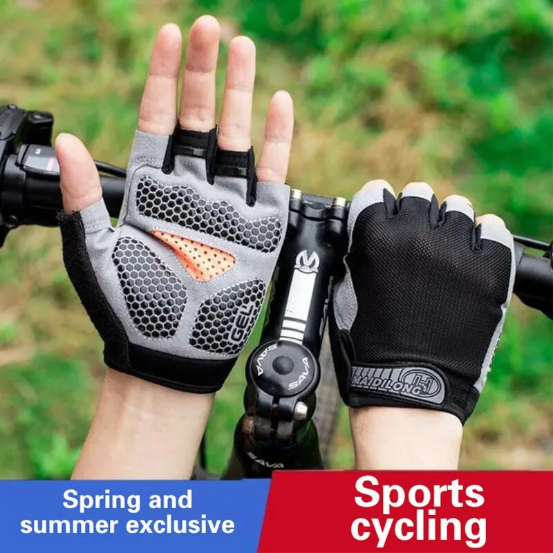 قفازات ركوب الدراجات نصف الأصا - مراجعة Fingerless Glove Knit وسعره