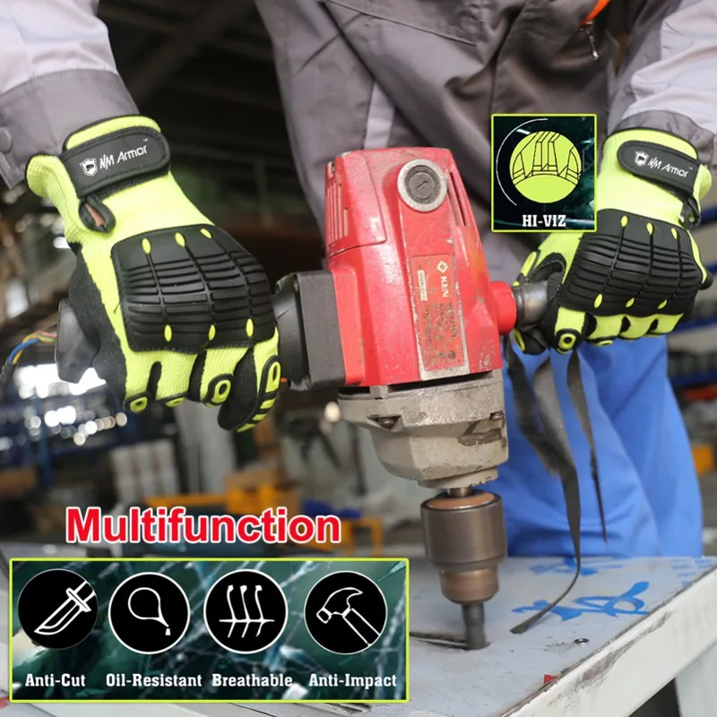 NMSafety قفازات عالية الجودة ا - مراجعة Work Glove Impact وسعره