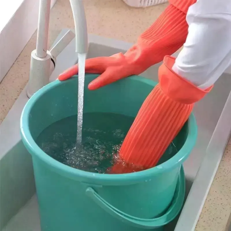 قفازات طويلة قابلة لإعادة الاس - مراجعة Dish Glove Rubber وسعره