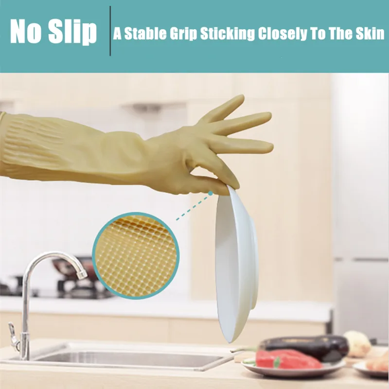 قفازات مطاطية طويلة قابلة لإعا - مراجعة Dish Glove Rubber وسعره