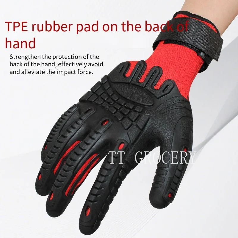 TPE المضادة للتصادم تأثير مقاو - مراجعة Work Glove Impact وسعره
