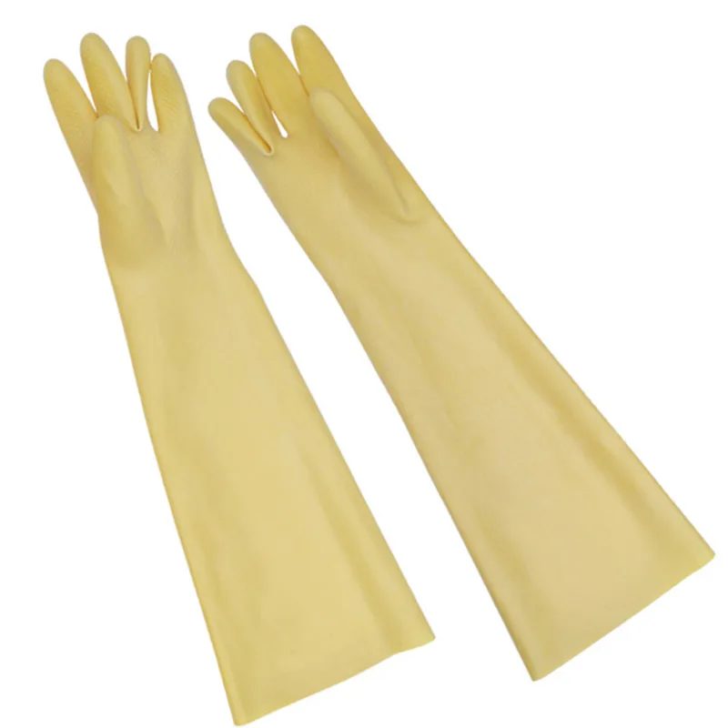 طويل المطاط سميكة اللاتكس تنظي - مراجعة Dish Glove Rubber وسعره