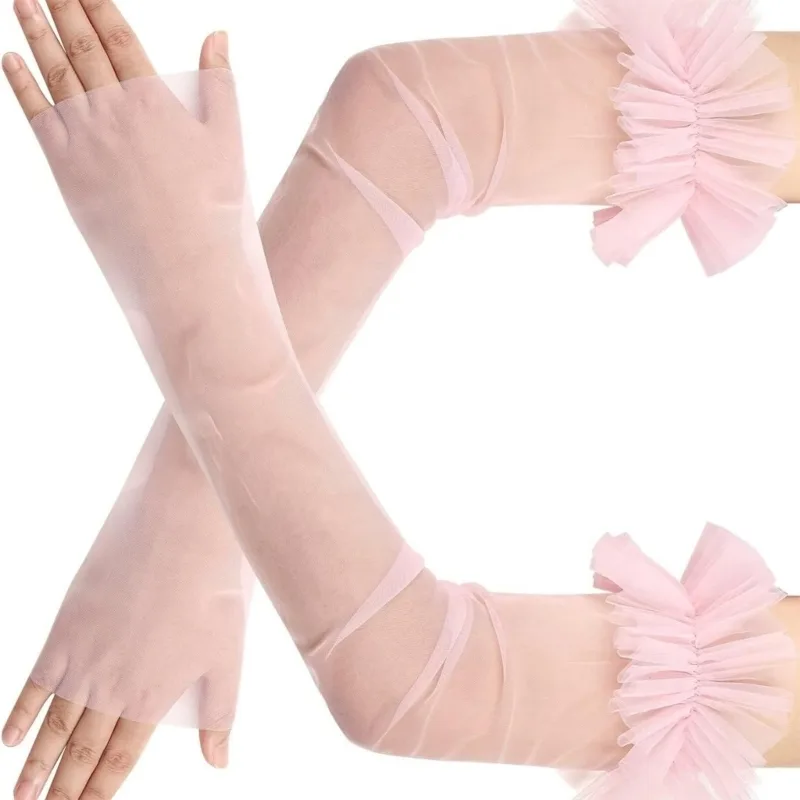 قفازات أنيقة بأكمام للذراع شفا - مراجعة Fingerless Glove Knit وسعره