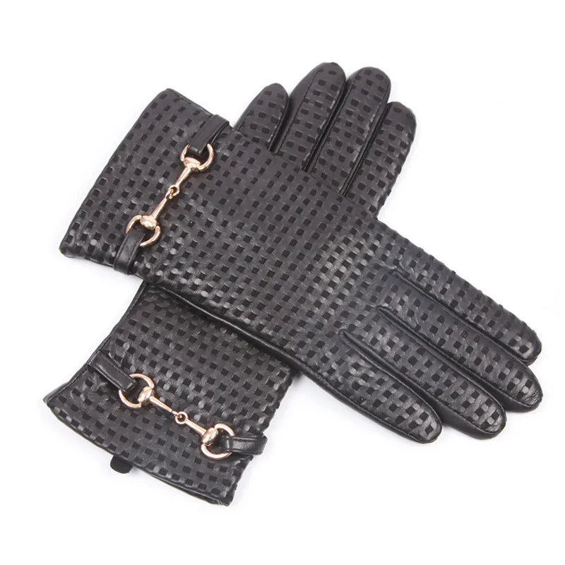 قفازات جلدية حقيقية الإناث الح - مراجعة Wool Glove Lined وسعره