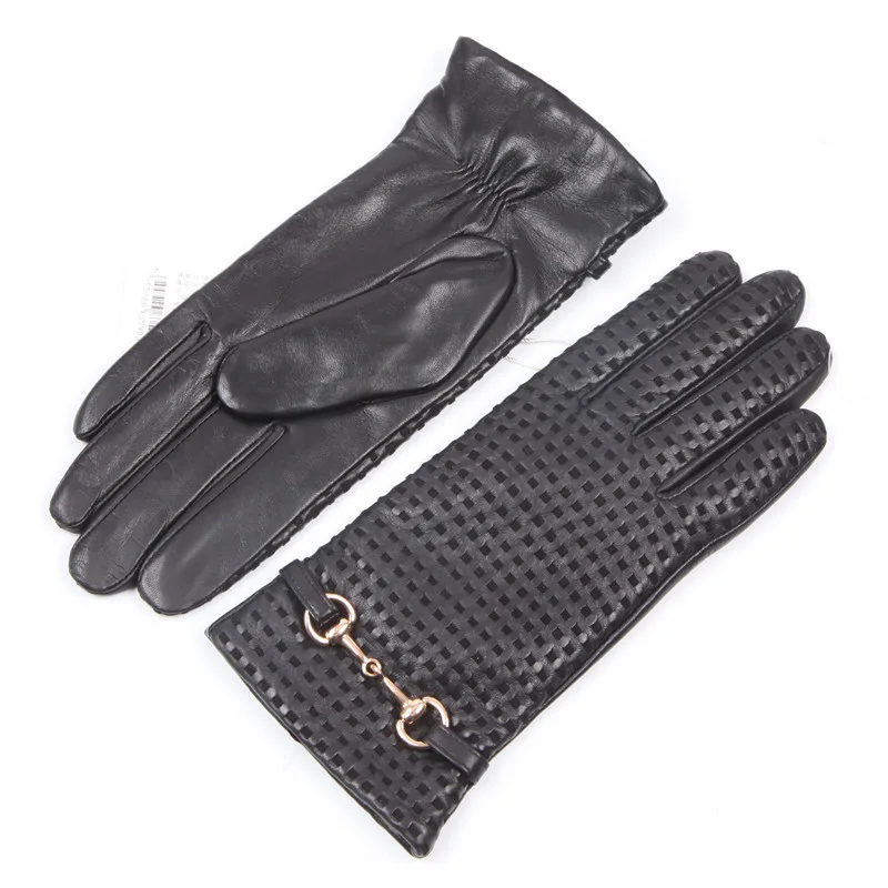 قفازات جلدية حقيقية الإناث الح - مراجعة Wool Glove Lined وسعره