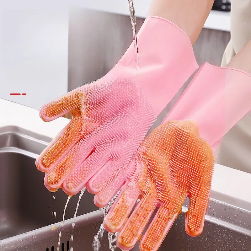 قفازات سيليكون لغسل الأطباق، ق - مراجعة Dish Glove Rubber وسعره