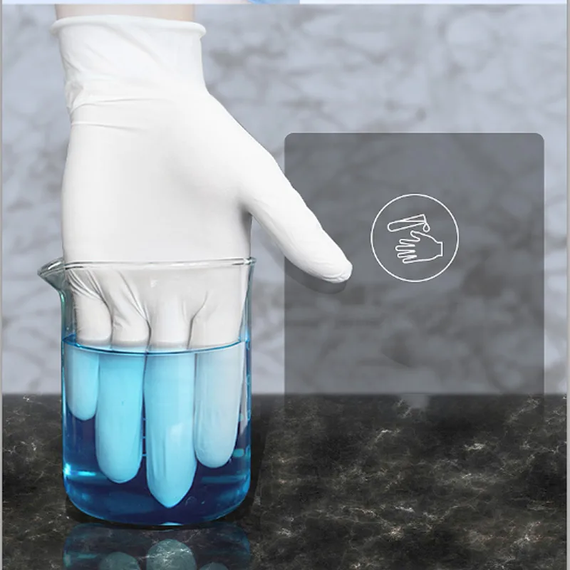 قفازات نتريل بيضاء للاستخدام م - مراجعة Dish Glove Rubber وسعره