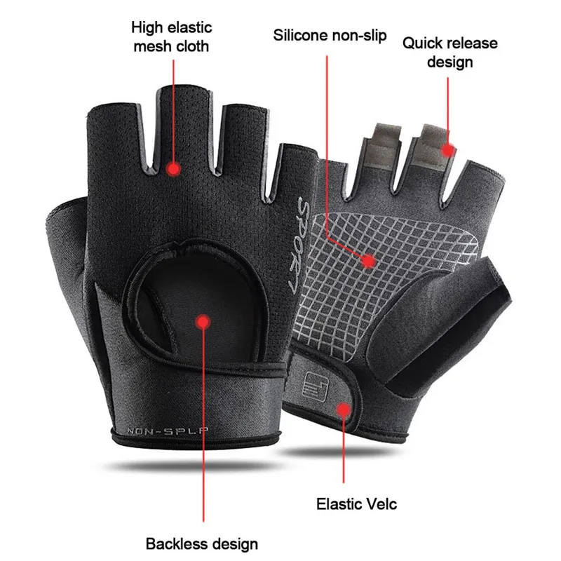 قفازات رياضية نصف اصبع لركوب ا - مراجعة Workout Glove Gym وسعره