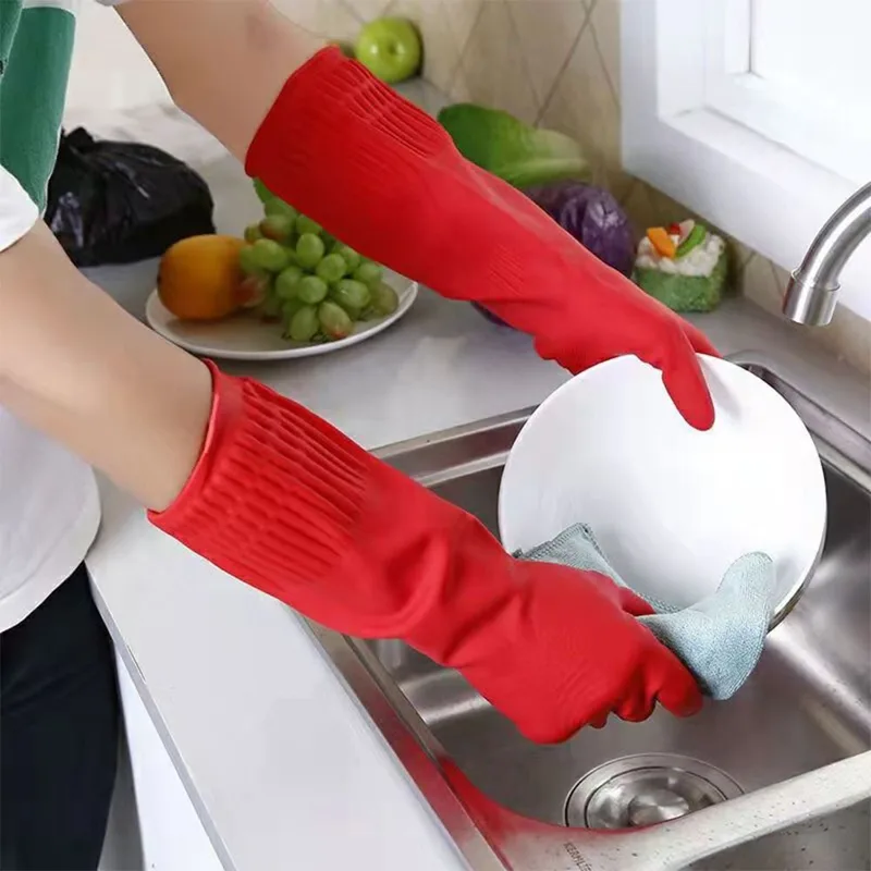 قفازات مطاطية متينة بأصفاد طوي - مراجعة Dish Glove Rubber وسعره