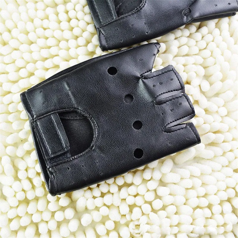 قفازات نصفية الأصابع للجنسين،  - مراجعة Leather Driving Glove وسعره