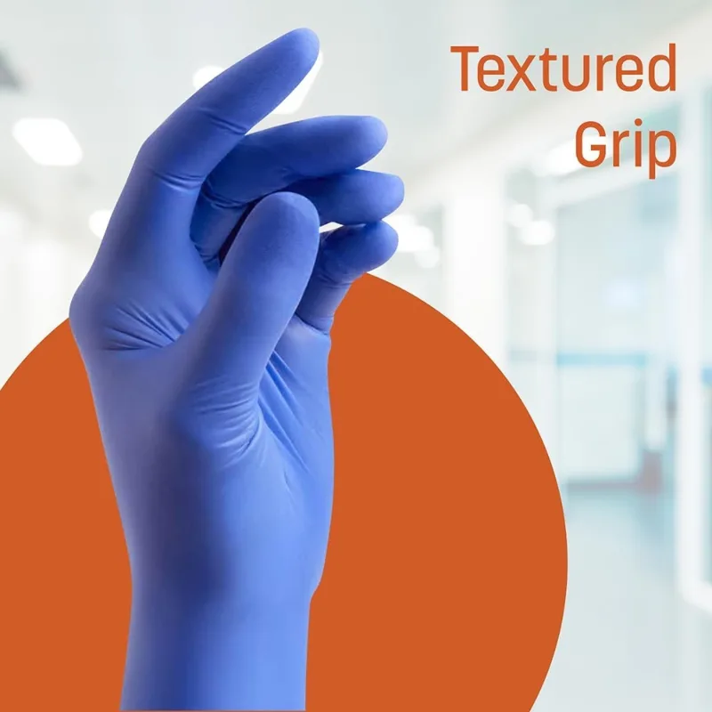 قفازات النتريل الطبية، زرقاء،  - مراجعة Exam Glove Nitrile وسعره