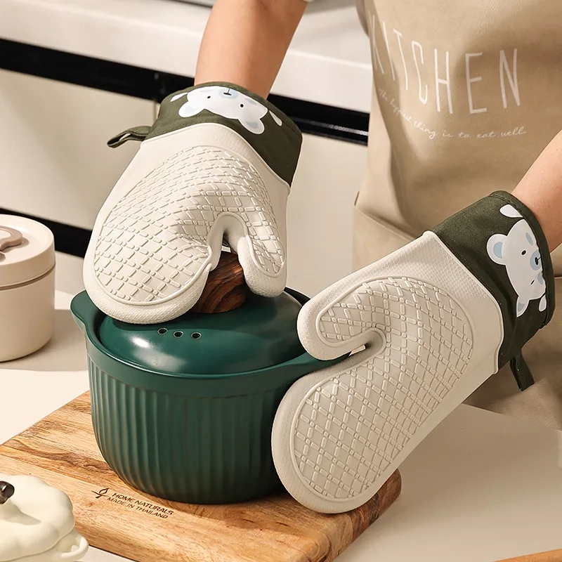 قفازات سيليكون عازلة للحرارة،  - مراجعة Oven Mitt Silicone وسعره