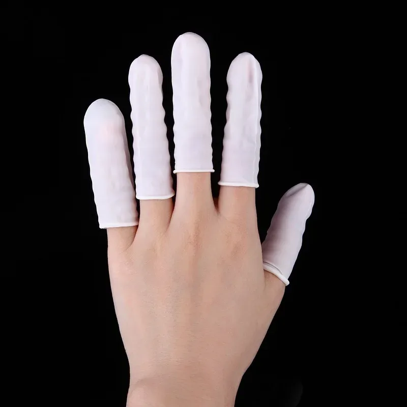 100 قطعة من أغطية الأصابع اللا - مراجعة Latex Disposable Glove وسعره
