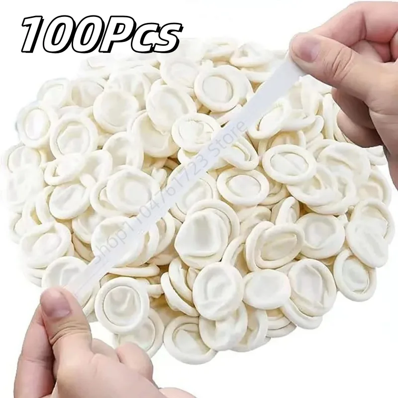 100 قطعة من أغطية الأصابع المط - مراجعة Latex Disposable Glove وسعره