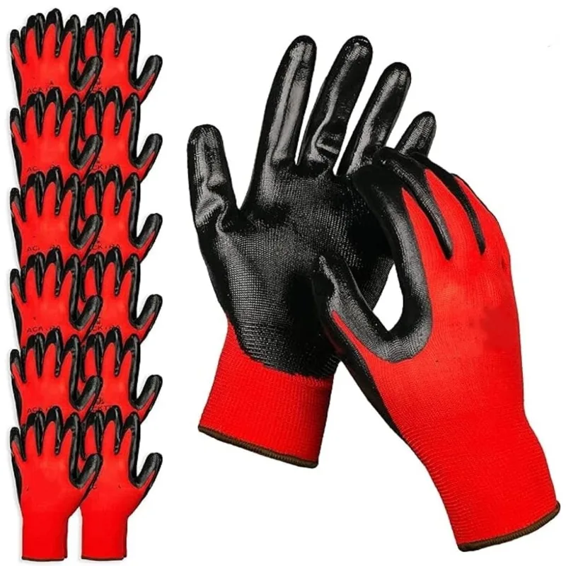 4/20 قطعة قفازات عمل آمنة مطلي - مراجعة Nitrile Mechanic Glove وسعره