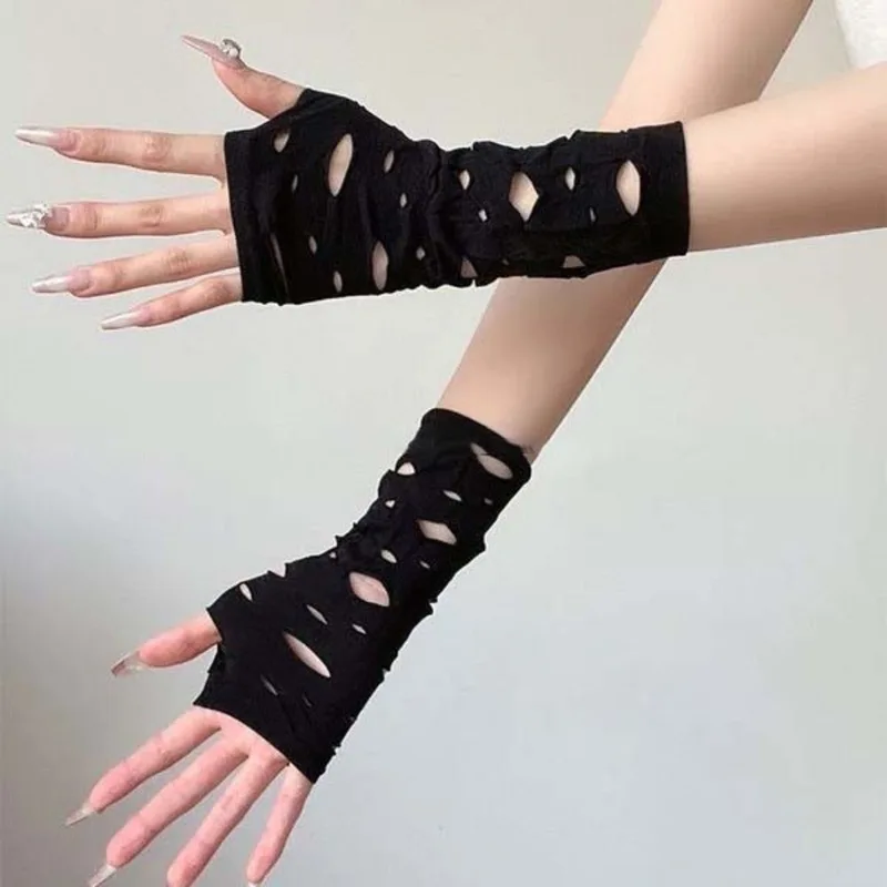 أغطية أكمام، أكمام ذراع ممزقة، - مراجعة Fingerless Glove Knit وسعره