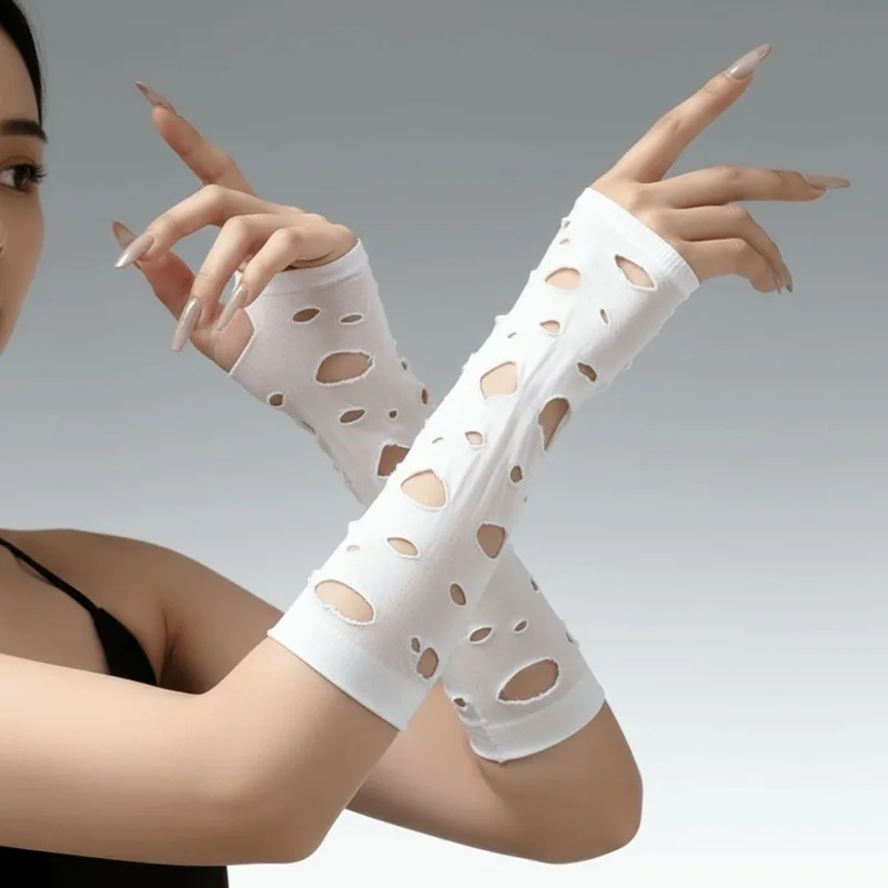 أغطية أكمام، أكمام ذراع ممزقة، - مراجعة Fingerless Glove Knit وسعره