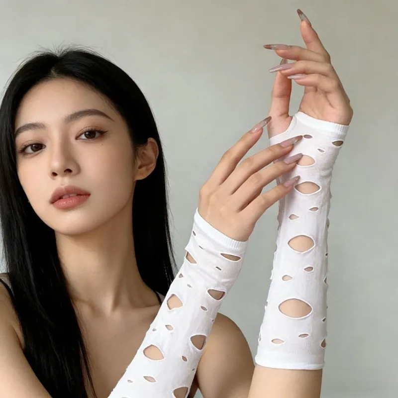 أغطية أكمام، أكمام ذراع ممزقة، - مراجعة Fingerless Glove Knit وسعره