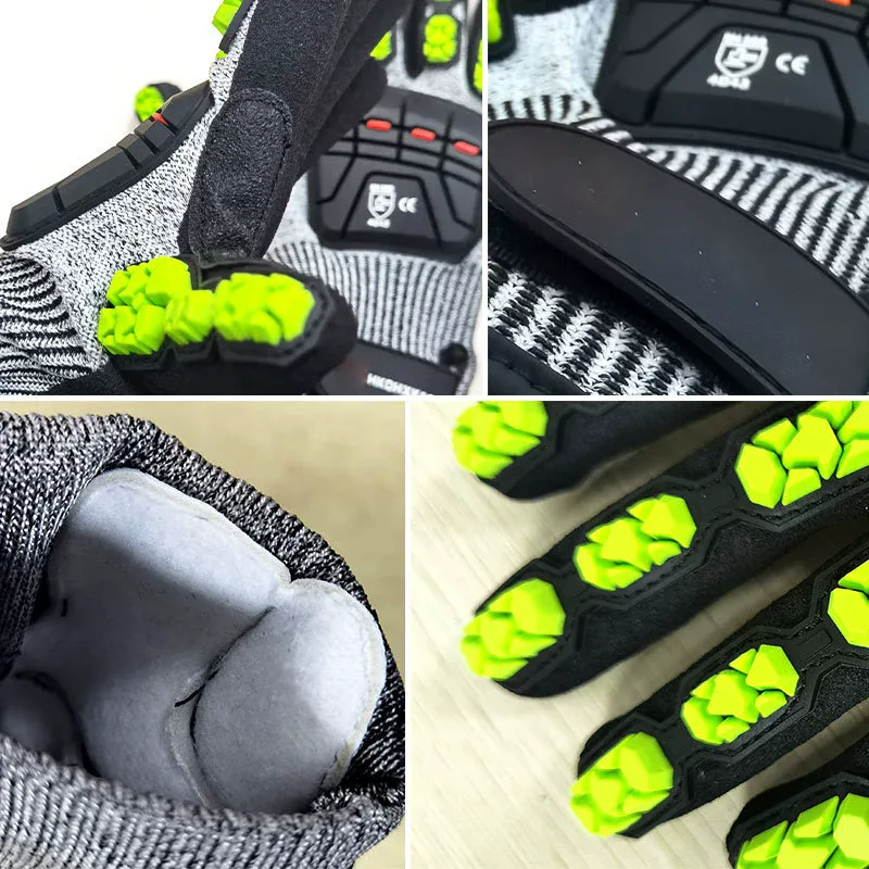 قفازات واقية من HPPE مضادة للق - مراجعة Cut Resistant Glove وسعره