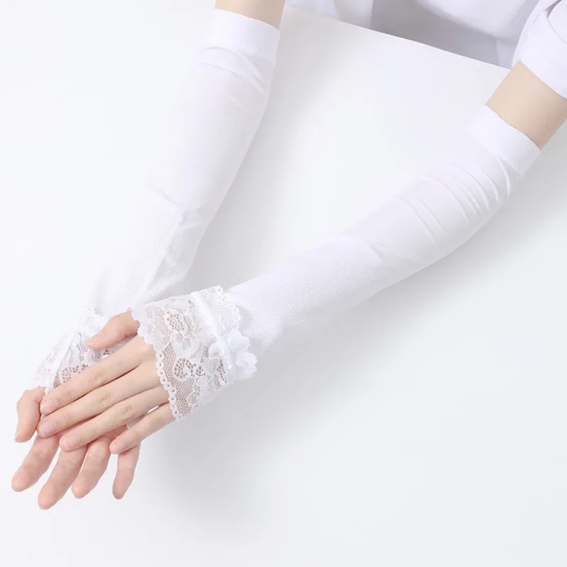 قفازات نسائية طويلة مرنة بدون  - مراجعة Fingerless Glove Knit وسعره