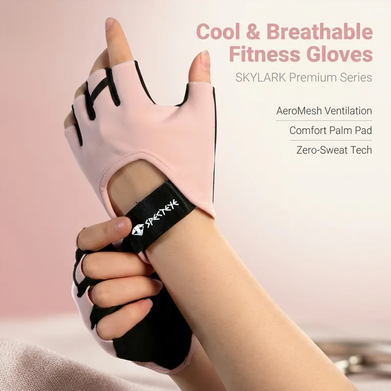 قفازات لياقة بدنية نسائية وردي - مراجعة Workout Glove Gym وسعره