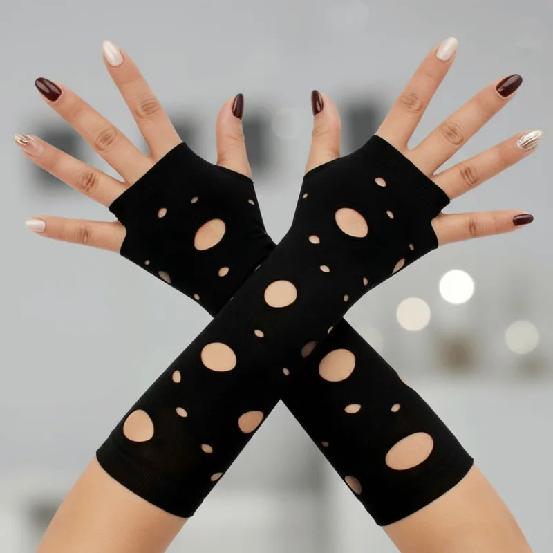 أغطية أكمام، أكمام ذراع ممزقة، - مراجعة Fingerless Glove Knit وسعره