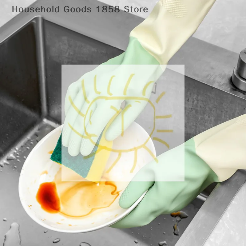 قفازات مطبخ سميكة، قفازات غسيل - مراجعة Dish Glove Rubber وسعره