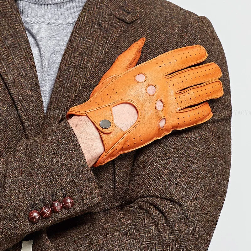 الإكسسوارات الذكور الربيع جلد  - مراجعة Leather Driving Glove وسعره