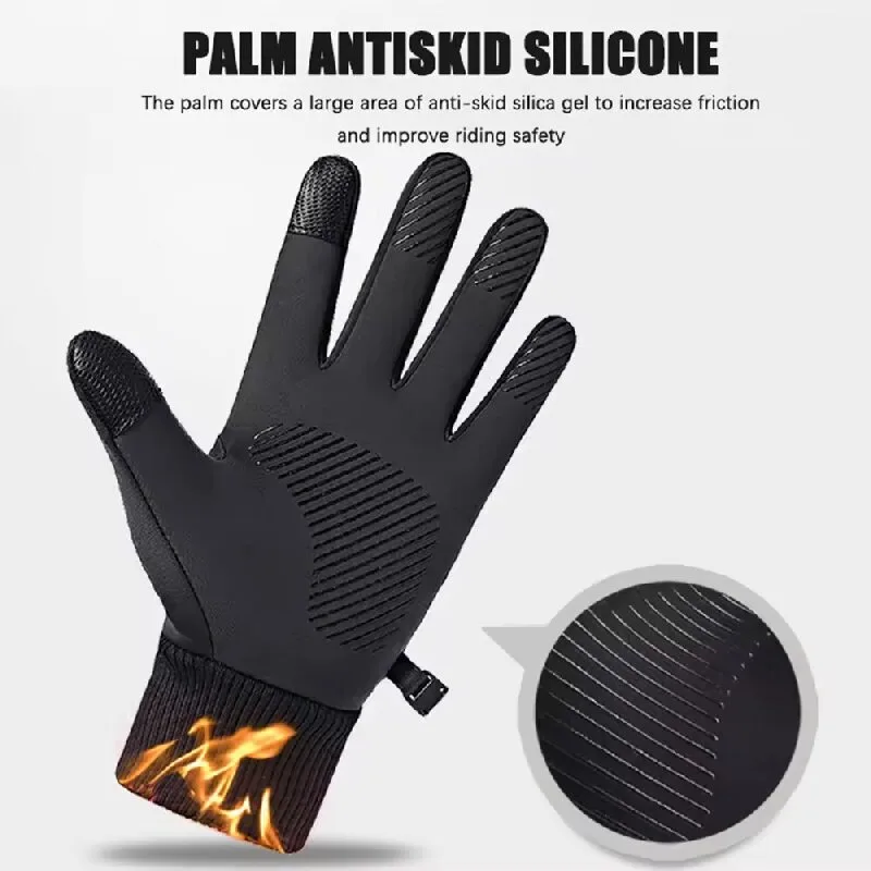 أسود شتاء دافئ أصابع كاملة مقا - مراجعة Ski Glove Waterproof وسعره