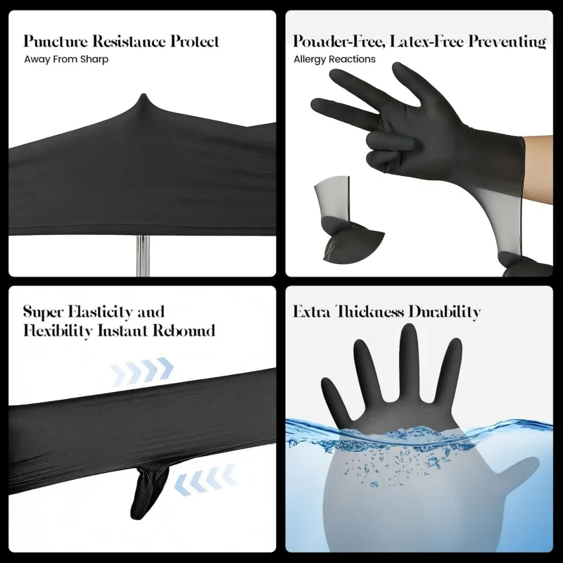 قفازات نيتريل سوداء للأطفال من - مراجعة Nitrile Mechanic Glove وسعره