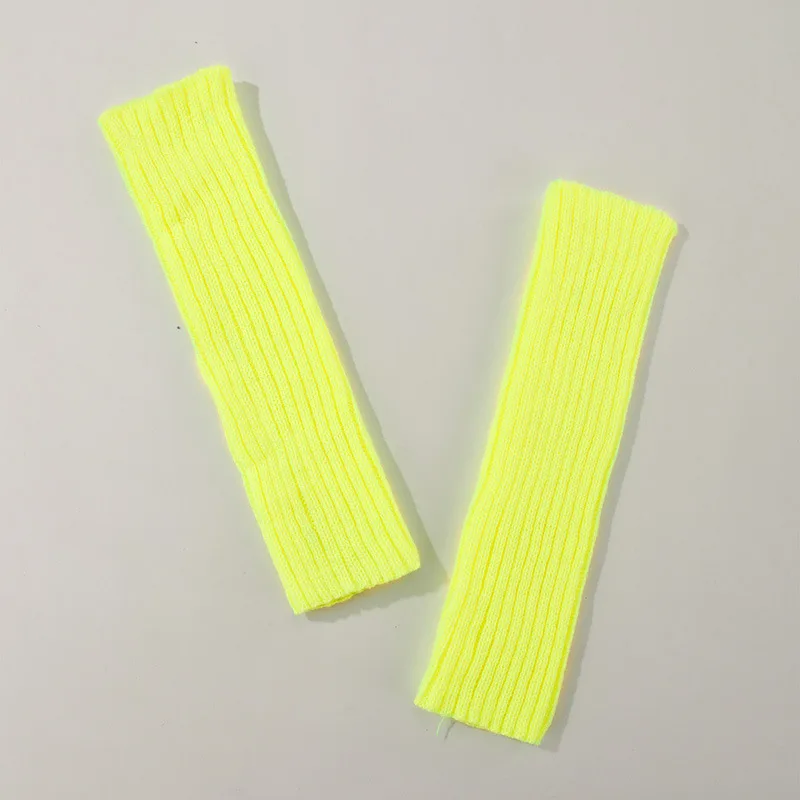 الفتيات الملونة الدافئة محبوك  - مراجعة Fingerless Glove Knit وسعره