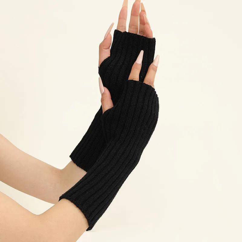 الفتيات الملونة الدافئة محبوك  - مراجعة Fingerless Glove Knit وسعره