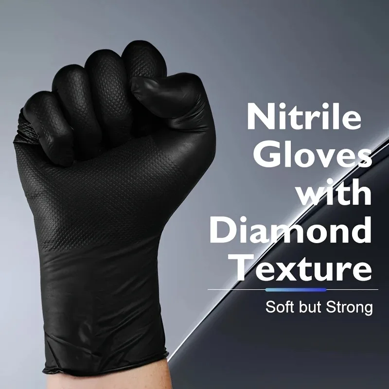 قفازات النتريل السوداء الثقيلة - مراجعة Nitrile Mechanic Glove وسعره