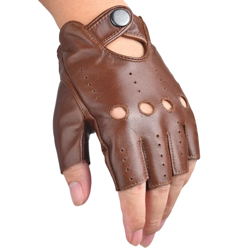 قفازات قيادة جلدية بدون أصابع  - مراجعة Leather Driving Glove وسعره