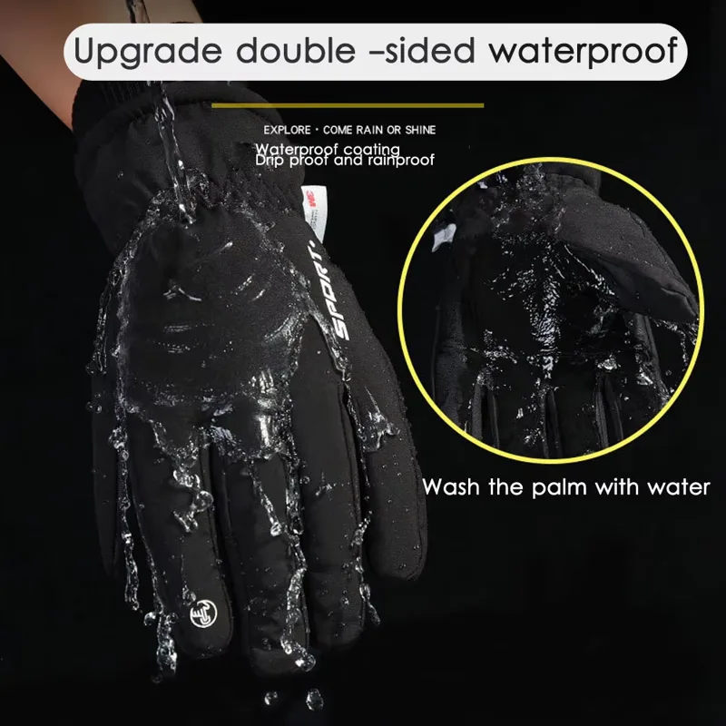 في الهواء الطلق الشتاء قفازات  - مراجعة Ski Glove Waterproof وسعره