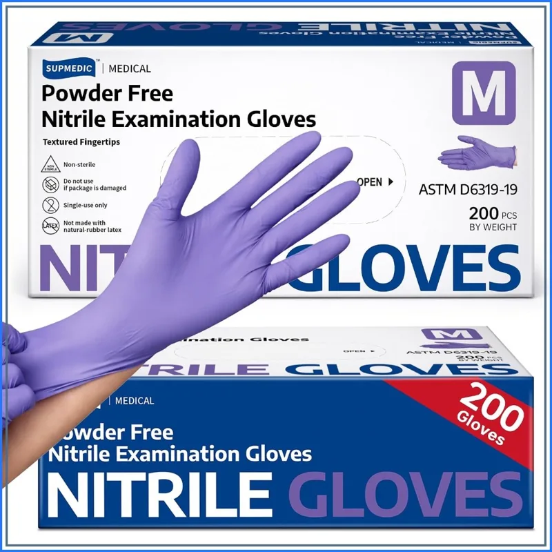 قفازات النتريل للاستخدام مرة و - مراجعة Exam Glove Nitrile وسعره